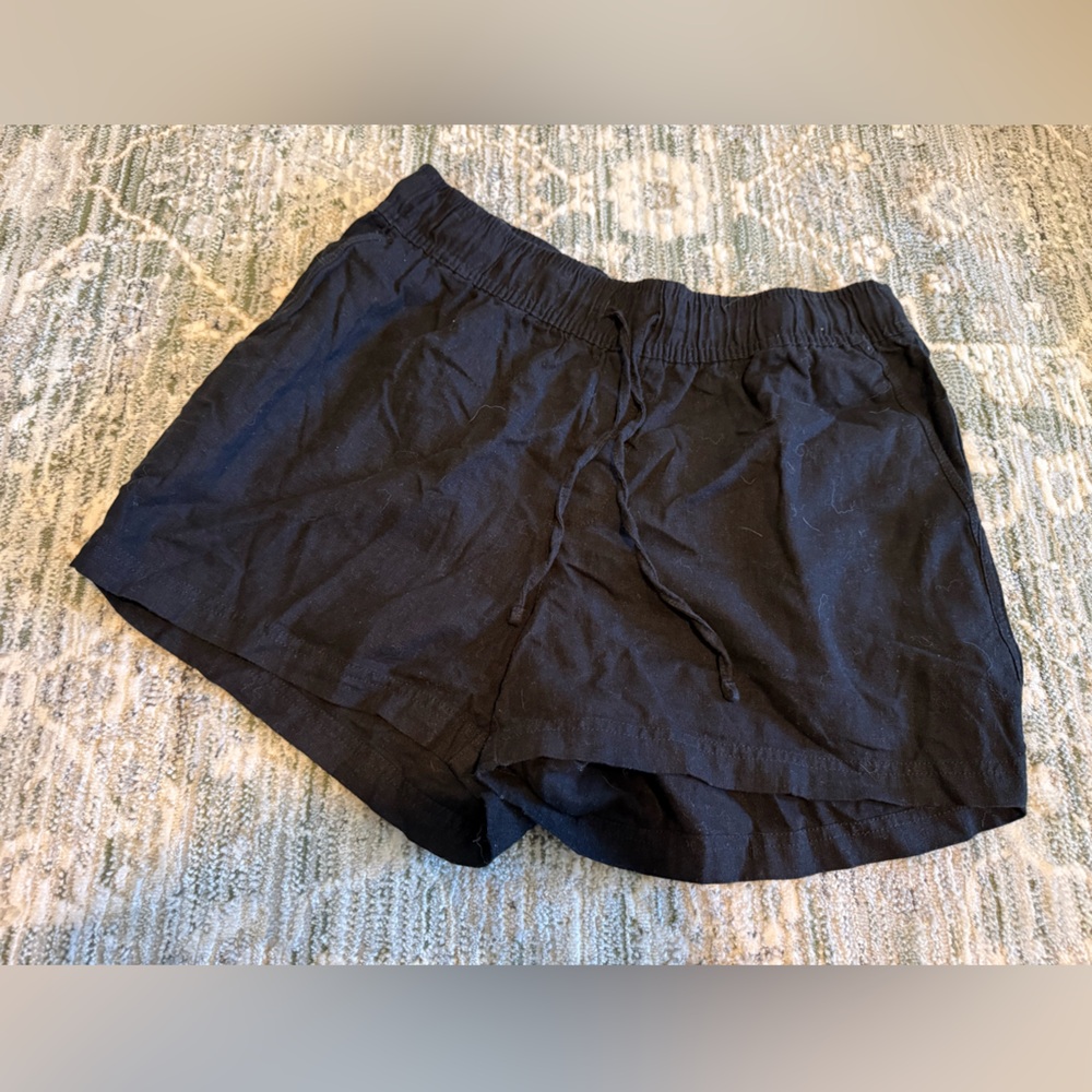 GAP Navy Elastic Waist linen Shorts